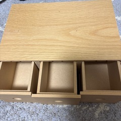 無印良品　木製小物収納の画像