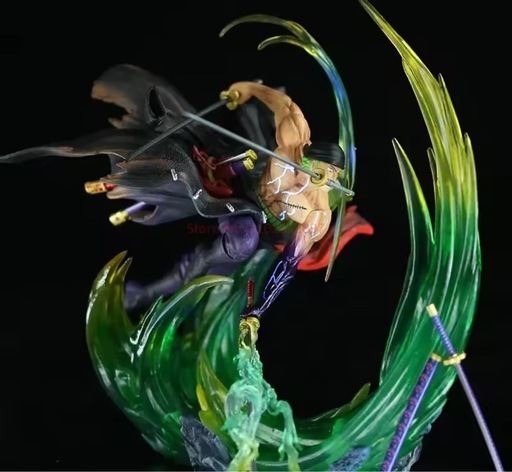 ワンピース ゾロ 三刀流 フィギュア LED風エフェクト付き｜立体感抜群 slide_file.jpg