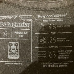 パタゴニア　Tシャツ　ブラックの画像