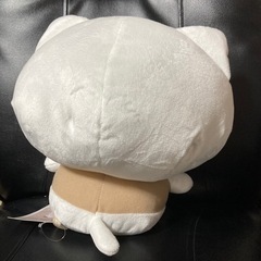 しろまる　白い猫のぬいぐるみ 大きめ　BIG30センチくらい。の画像