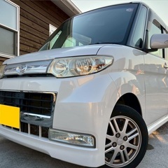 極上車☆月々9千円〜分割可❗️車検2年付き！【名義変更代込み】広い車内！大人気‼️ダイハツ タントカスタム☆HDDナビ付き☆走行中DVD見れます☆純正アルミ☆事故修復歴無し☆電動スライドドア☆ドライブレコーダー☆そのまま乗って帰れます！の画像