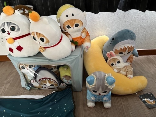 モフサンド ぬいぐるみとブランケットセット mofusand(モフサンド) サメにゃんぬいぐるみ2体セット - メルカリ