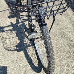 シート新品！子供用 24インチ6段変速付自転車の画像