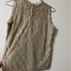 レースノースリーブトップス　未使用の画像
