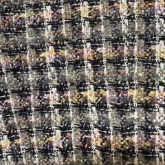 MK MICHELKLEIN ツイード ジップ　ジャケット 40 グレー　マルチの画像