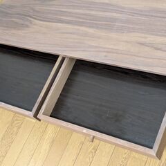 センターテーブル ローテーブル リビングテーブル 引き出し2個 定価28,600円の画像