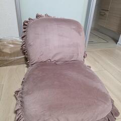 (完売)ロマプリ　日本製ピンクフロアチェアーの画像