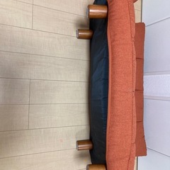最終受付　折り畳み収納可能 ふっくらカウチソファの画像
