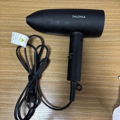 SALONIA サロニア スピーディーイオン ドライヤー 大風量 速乾 軽量 マイナスイオン ヘアドライヤー SL-013BK ブラックの画像