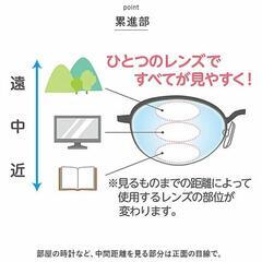累進レンズ 遠近両用 アイムエレガントシニアグラス 4.0 パープル 老眼鏡の画像