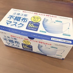 不織布マスク(未開封 50枚)の画像