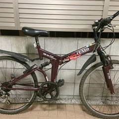 キャプテンスタッグ　Captainstag クロスバイク　MTB マウンテンバイク クネオ　CUNEO 折りたたみ　スポーツバイク　自転車の画像