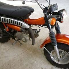 実働　自賠責3年分付き　スズキ　バンバン90　オレンジ　バギータイヤ　稚内市からの画像