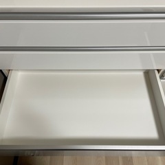ニトリのキッチンカウンター(レジューム120-2QH-R WH)
の画像