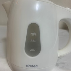 ドリテック　電気ケトル　電気ポットの画像