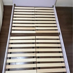 【受け渡し先確定】RASIK　一枚板ヘッドボード フロアベッド セミダブルの画像