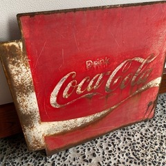 コカコーラ　琺瑯看板　昭和レトロの画像