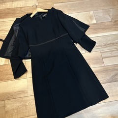 【1度着用のみ】13号　喪服　ジャケットとワンピースのアンサンブル2点セットの画像