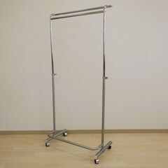 パイプハンガー（シルバー）【小金井市民限定】（小金井市再生家具）品番：08-01-08 ※新規優先の画像