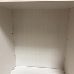 本棚　オフホワイト　可動棚あり　の画像