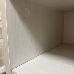 本棚　オフホワイト　可動棚あり　の画像
