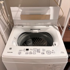 TOSHIBA 洗濯機 4.5kg   2021年製　AW-45ME8の画像