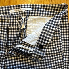 「SPICK AND SPAN」の白黒チェック柄の7-8分丈パンツ サイズ：38の画像