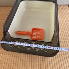 大型猫用トイレ飛び散り防止の画像