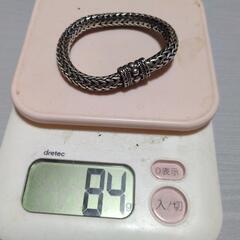 シルバー925ブレスレット　重量感たっぷり　全長22cmの画像
