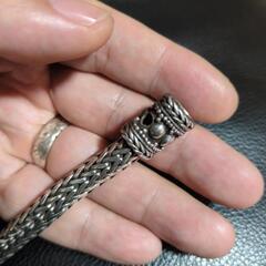 シルバー925ブレスレット　重量感たっぷり　全長22cmの画像