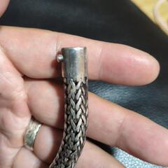 シルバー925ブレスレット　重量感たっぷり　全長22cmの画像