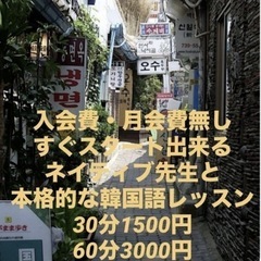 🇰🇷韓国語マンツーマンレッスン生募集中の画像