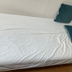 （決定）【無印良品】シングルベッド （木製脚付き・美品）の画像