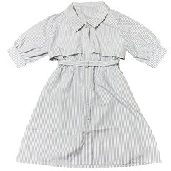 【未使用】【ジャンク】OLIVE des OLIVE ストライプシャツワンピースの画像