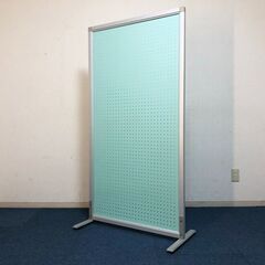 アール・エフ・ヤマカワ RFSCR-PBL シンプルスクリーン アジャスター仕様 パンチ ブルー 両面マグネット対応パンフレット受け付の画像