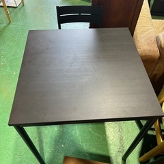 2人掛け　ダイニングセット　ダイニングテーブルセット　【横67×67高75.5】の画像