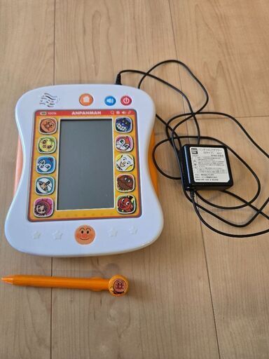 【ほぼ未使用】アンパンマン知育パッド 中古おもちゃ 1.5才からタッチでカンタン!アンパンマン知育