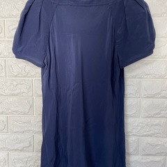 BANANA REPUBLIC ネイビー ブラウス Mサイズの画像