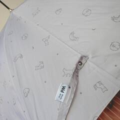 猫柄のジャンプ傘　美品の画像