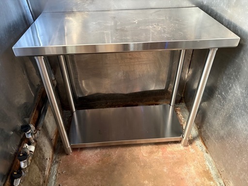 ステンレス作業台 業務用 調理台 900×450×800 板厚1.2mmモデル