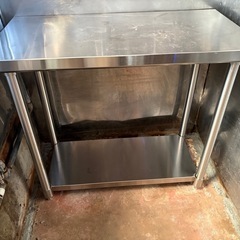 ステンレス作業台 業務用 調理台 900×450×800 板厚1...