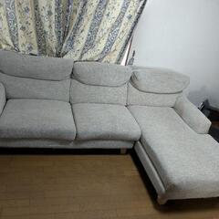 【島忠】L型ソファ　三人掛けの画像