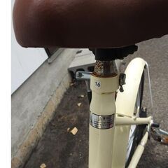 ☆折り畳み自転車 Simple Style -フレンチバニラ- 16インチ【中古】の画像
