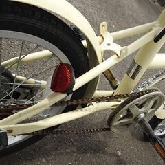 ☆折り畳み自転車 Simple Style -フレンチバニラ- 16インチ【中古】の画像