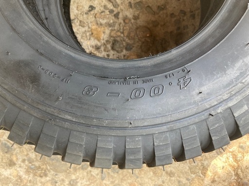 400-8 4PR タイヤチューブセット新品2本 (turusan) 竜ヶ崎の