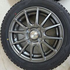 美品 バリ溝 値下げ可！冬タイヤアルミセット 155/65R14 ヨコハマ IG50プラス 4本セット☆の画像