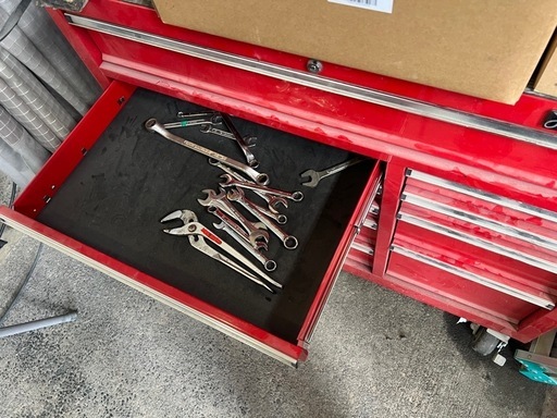 車やバイクの整備、アストロの工具箱、ワイドツールキャビネット