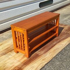 【木更津市民限定】木製ベンチラック（2508-17）の画像