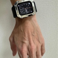 【引取限定】アップルウォッチ 40mm黒銀 カバーケース の画像