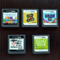 【終わりました】中古品 動作未確認 ニンテンドーＤＳソフト ５点